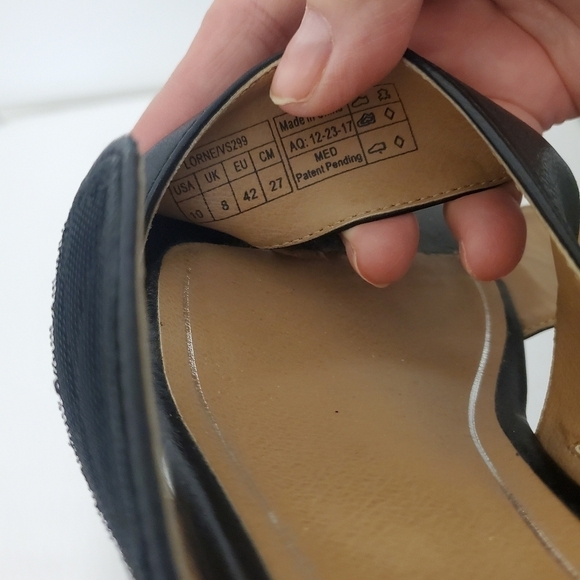 EC Vionic Lorne Black Leather Crisscross Sandals Size 10, Business, Clas… - Picture 15 of 15